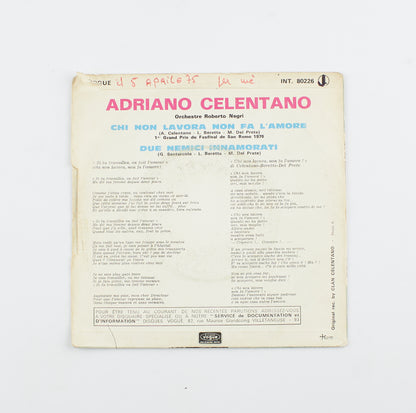 Adriano Celentano - Chi non lavora non fa l'amore - Vogue - 1970 - 45 giri - cantanti italiani