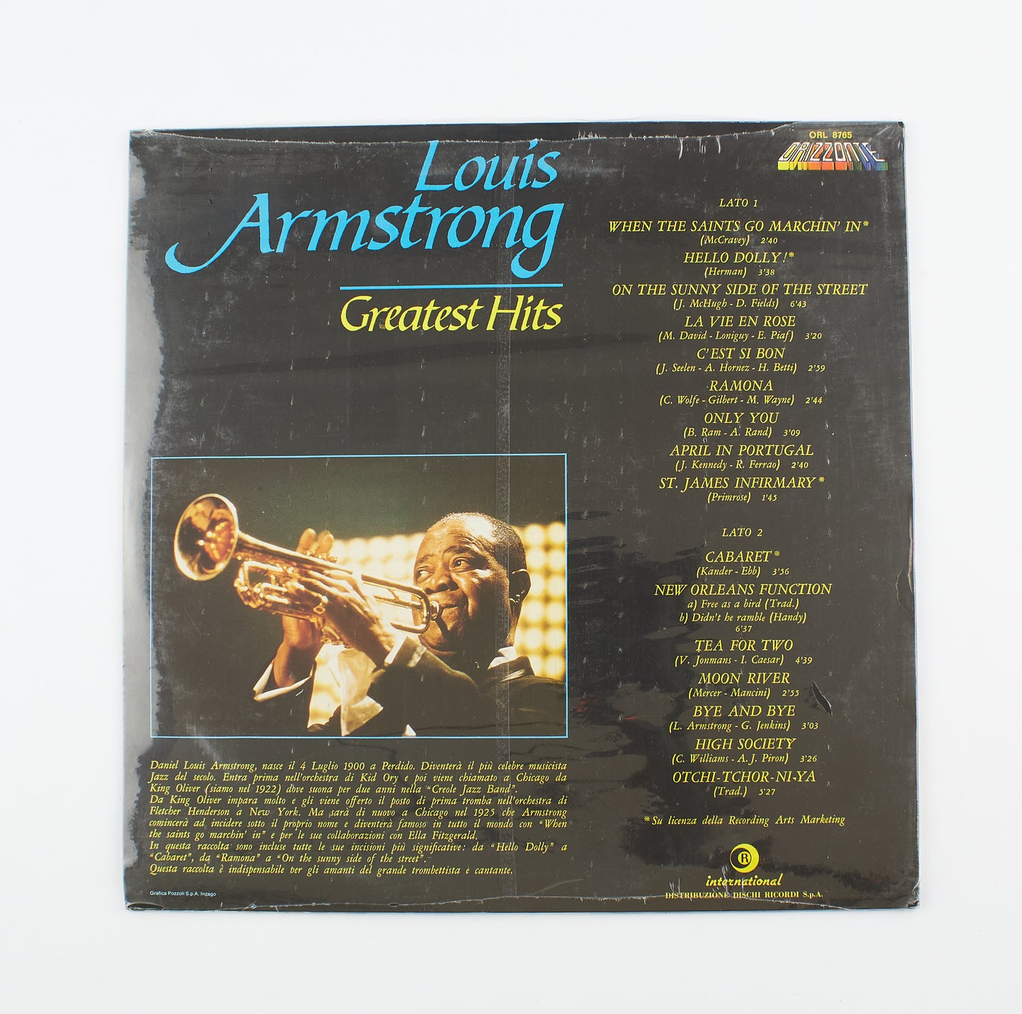 Louis Armstrong - Greatest Hits - Ricordi International - 33 giri - jazz