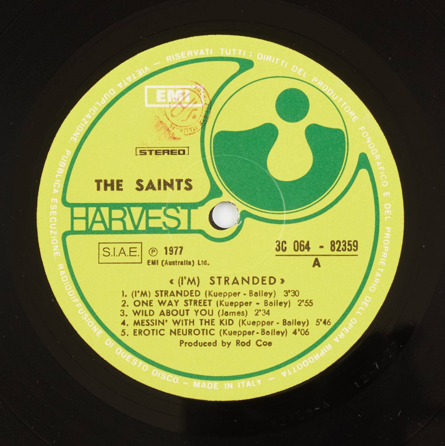 The Saints - (I'm) stranded - Harvest / EMI - 1977 - 33 giri - punk