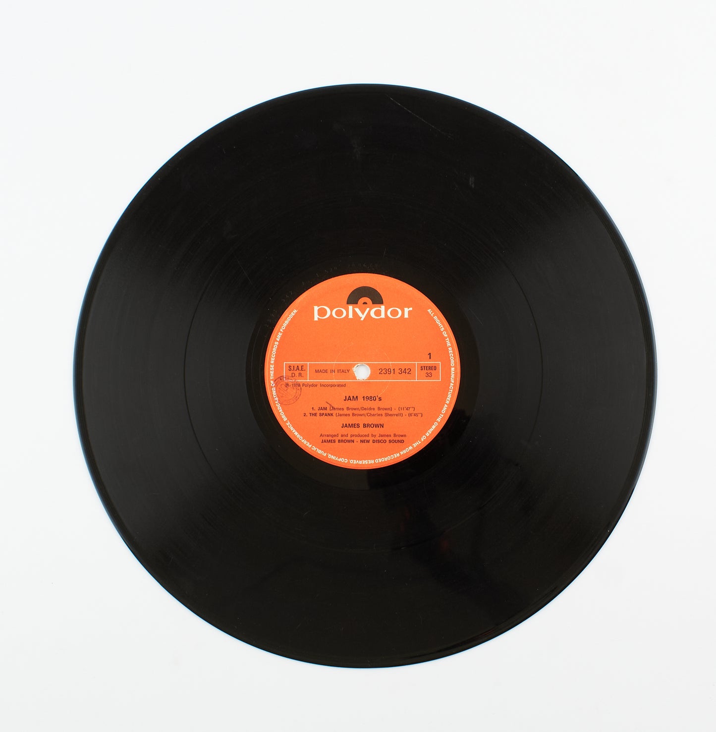 James Brown - Jam 1980's - Polydor - 1978 - 33 giri - cantautori internazionali