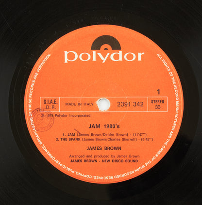 James Brown - Jam 1980's - Polydor - 1978 - 33 giri - cantautori internazionali