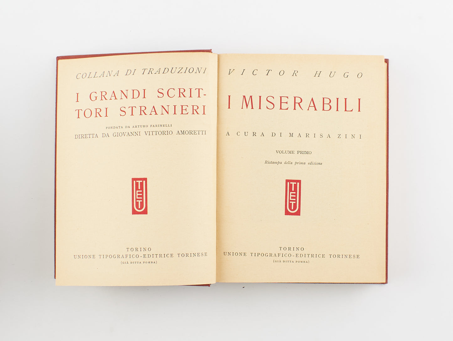 Victor Hugo - I Miserabili (4 voll.) - Unione Tipografica Editrice Torino 1954 - classici letteratura straniera