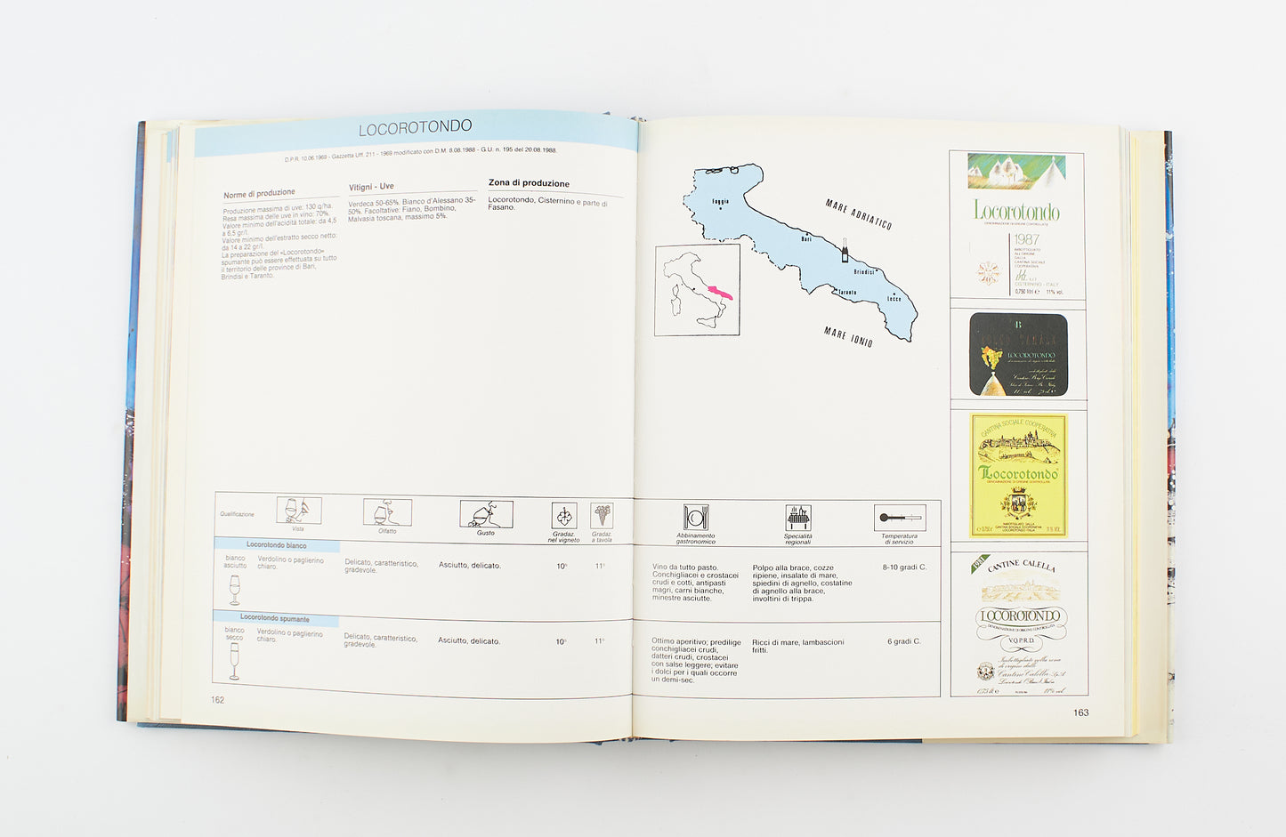 AA. VV. - Puglia dalla terra alla tavola - Ed. Mario Adda 1990 - luoghi e territori