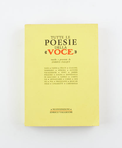 AA. VV. - Tutte le poesie della "voce" - 1^ Ed. Nuove Edizioni Enrico Vallecchi 1966 - poesia