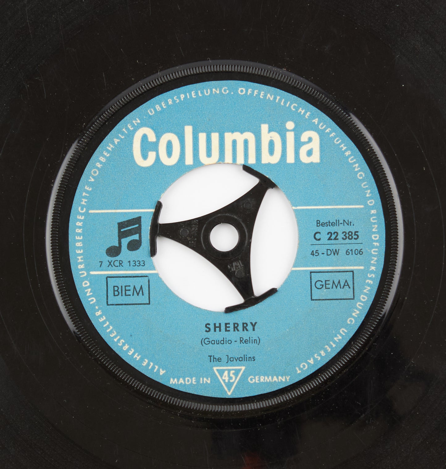 The Javalins - Sherry / Twisting away - Columbia - 1963 - 45 giri - beat