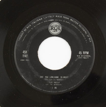 Elvis Presley - Are you lonesome to-night / I gotta know - Rca Italiana - 1960 - 45 giri - cantanti internazionali