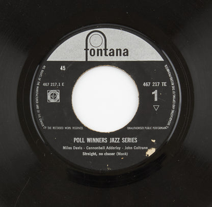 M.Davis, C.Adderly, J.Coltrane - Poll winners jazz series - Fontana - anni sessanta - 45 giri - jazz