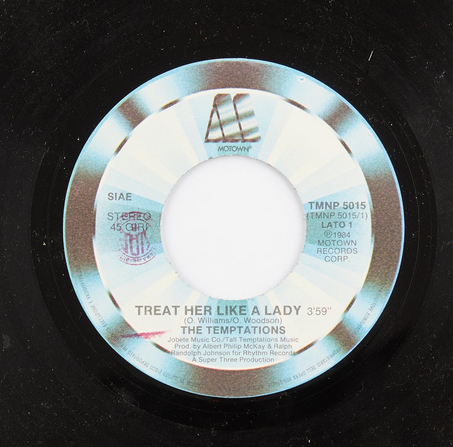 The Temptations - Treat her like a lady / Isn't the night fantastic  - Motown records - 1984 - 45 giri - black music