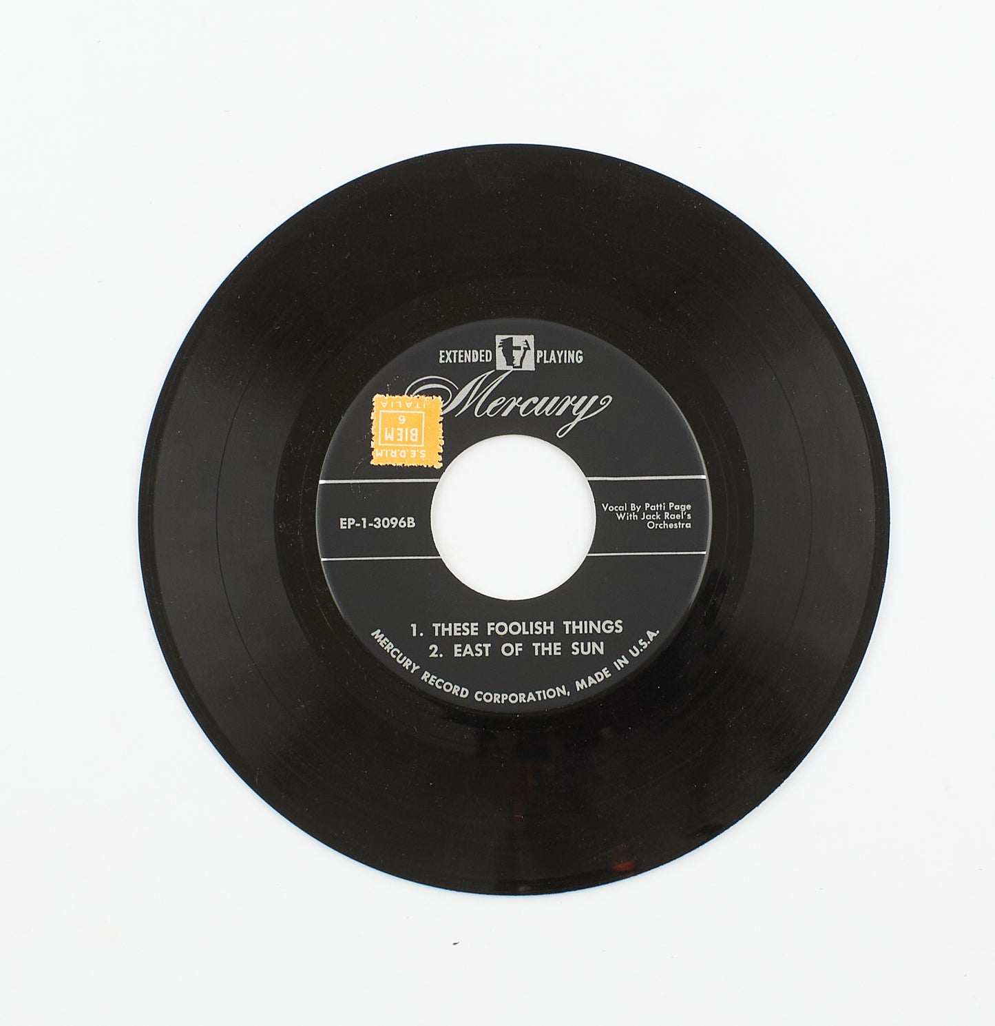 Patti Page - The hit songs of 1935 - Mercury records - 1955 - 45 giri - cantanti internazionali