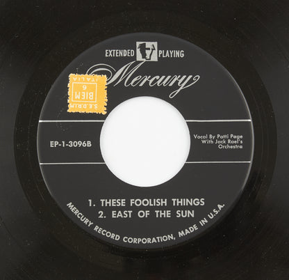 Patti Page - The hit songs of 1935 - Mercury records - 1955 - 45 giri - cantanti internazionali