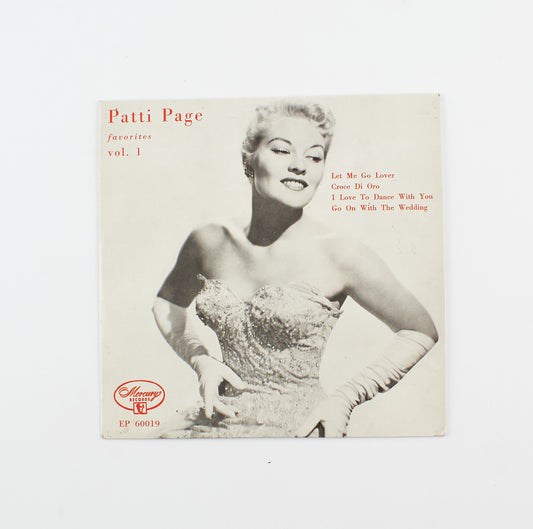 Patti Page - Let me go lever / Croce di oro - Mercury records - 1956 - 45 giri - cantanti internazionali