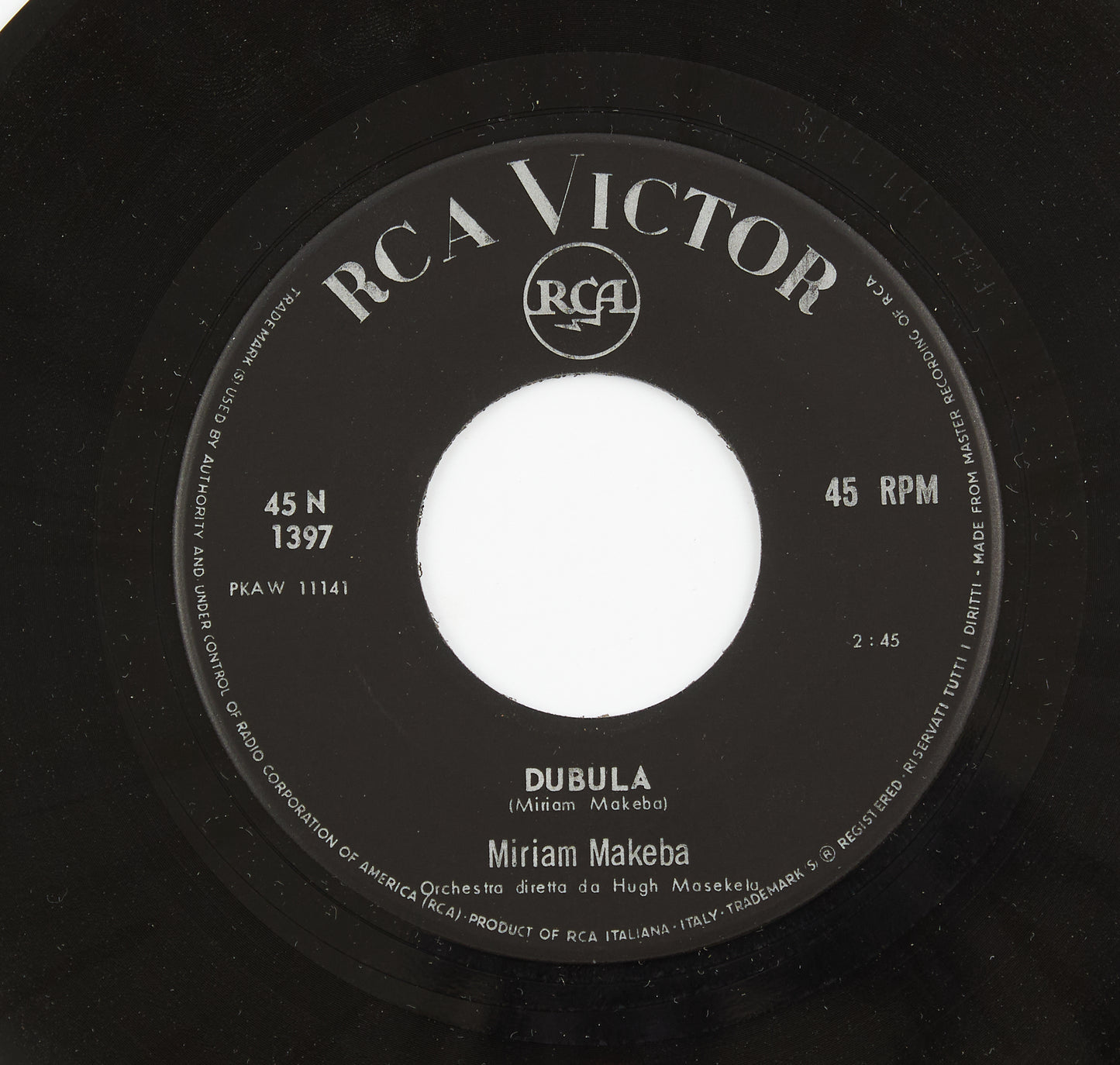 Miriam Makeba - Dubula / Giochi proibiti - Rca Victor - 1964 - 45 giri - black music