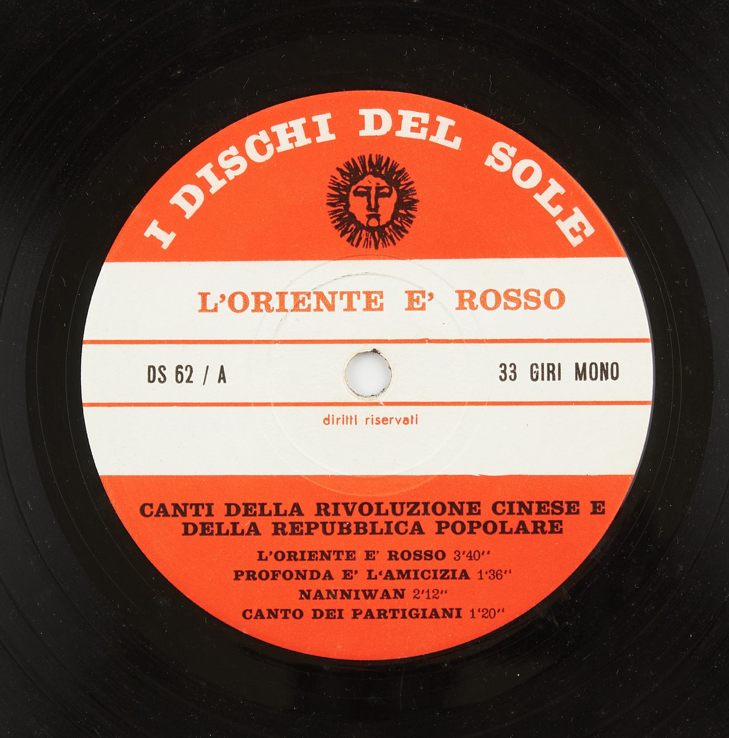 AA. VV. - L'Oriente è rosso - I dischi del Sole - anni sessanta - 45 giri - pop