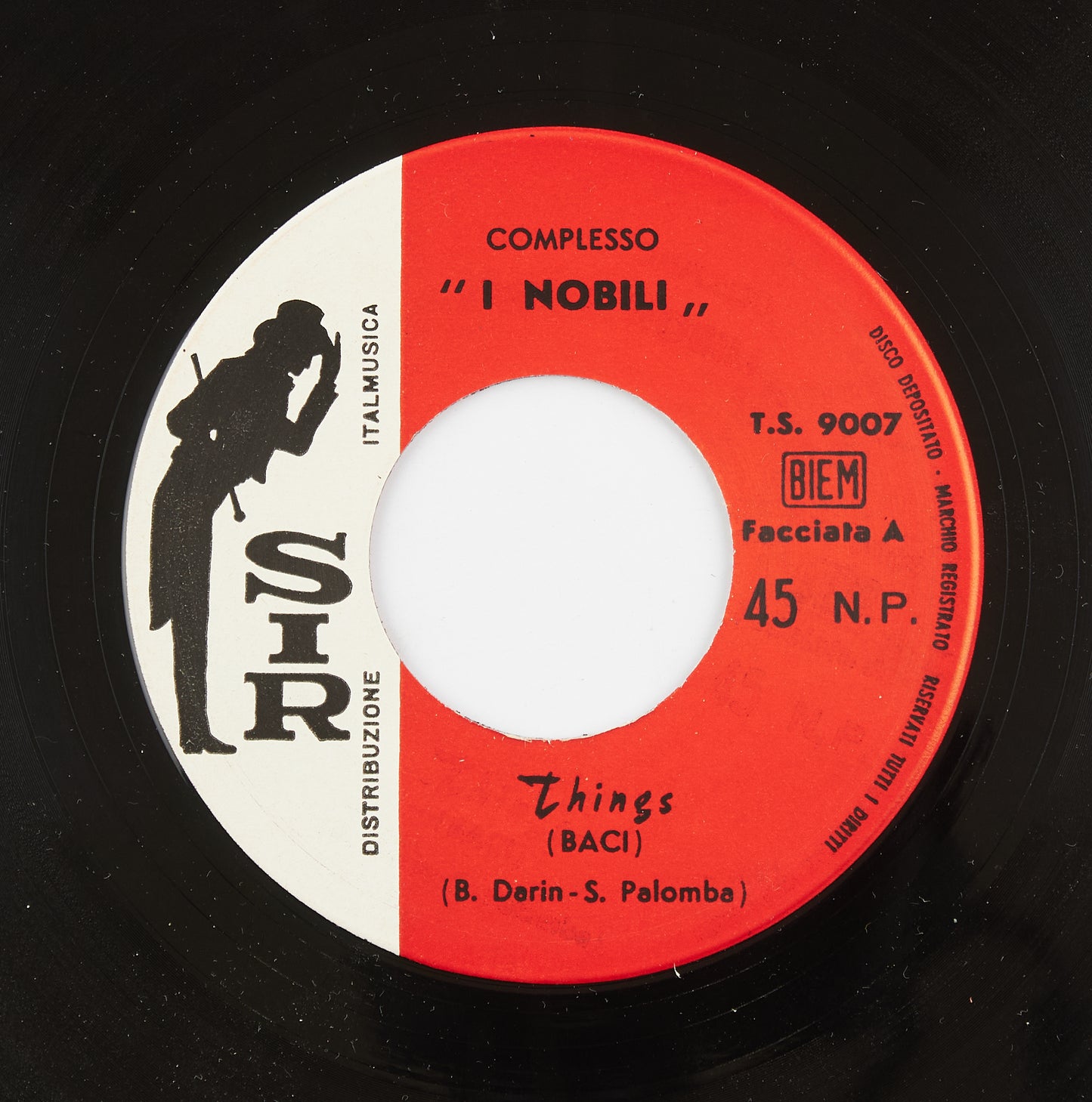 I Nobili - Things (Baci) / Su, non esitar - Sir Italmusica - 1962 - 45 giri - beat