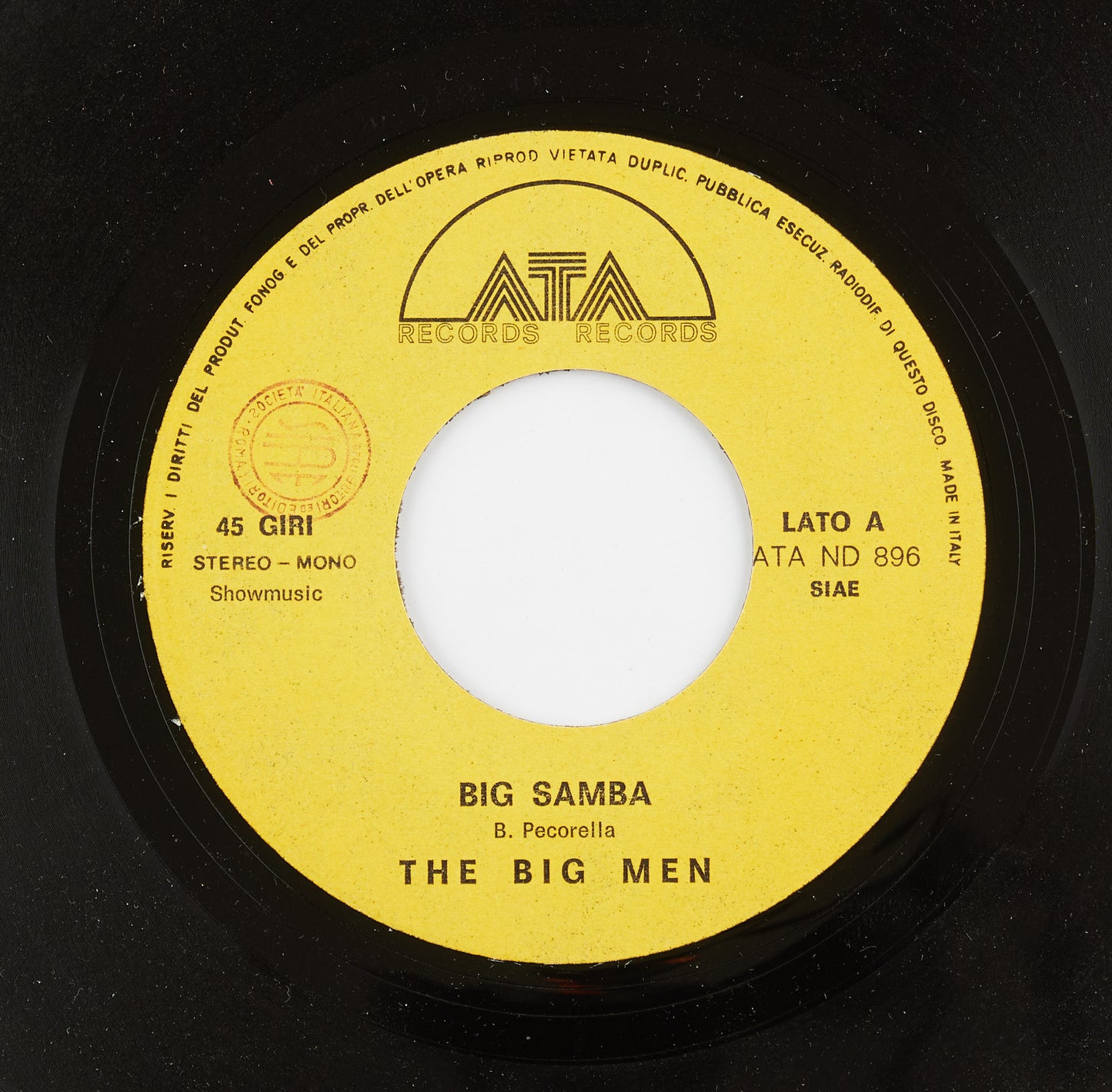 The Big Men - Big samba / Life - Ata records - 1981 - 45 giri - colonne sonore