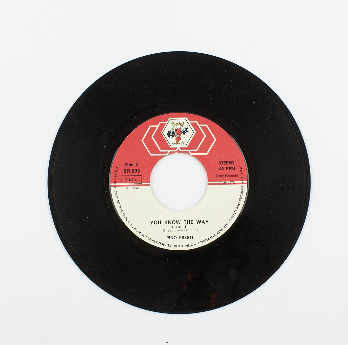 Pino Presti - You know the way - Baby records - 1979 - 45 giri - colonne sonore