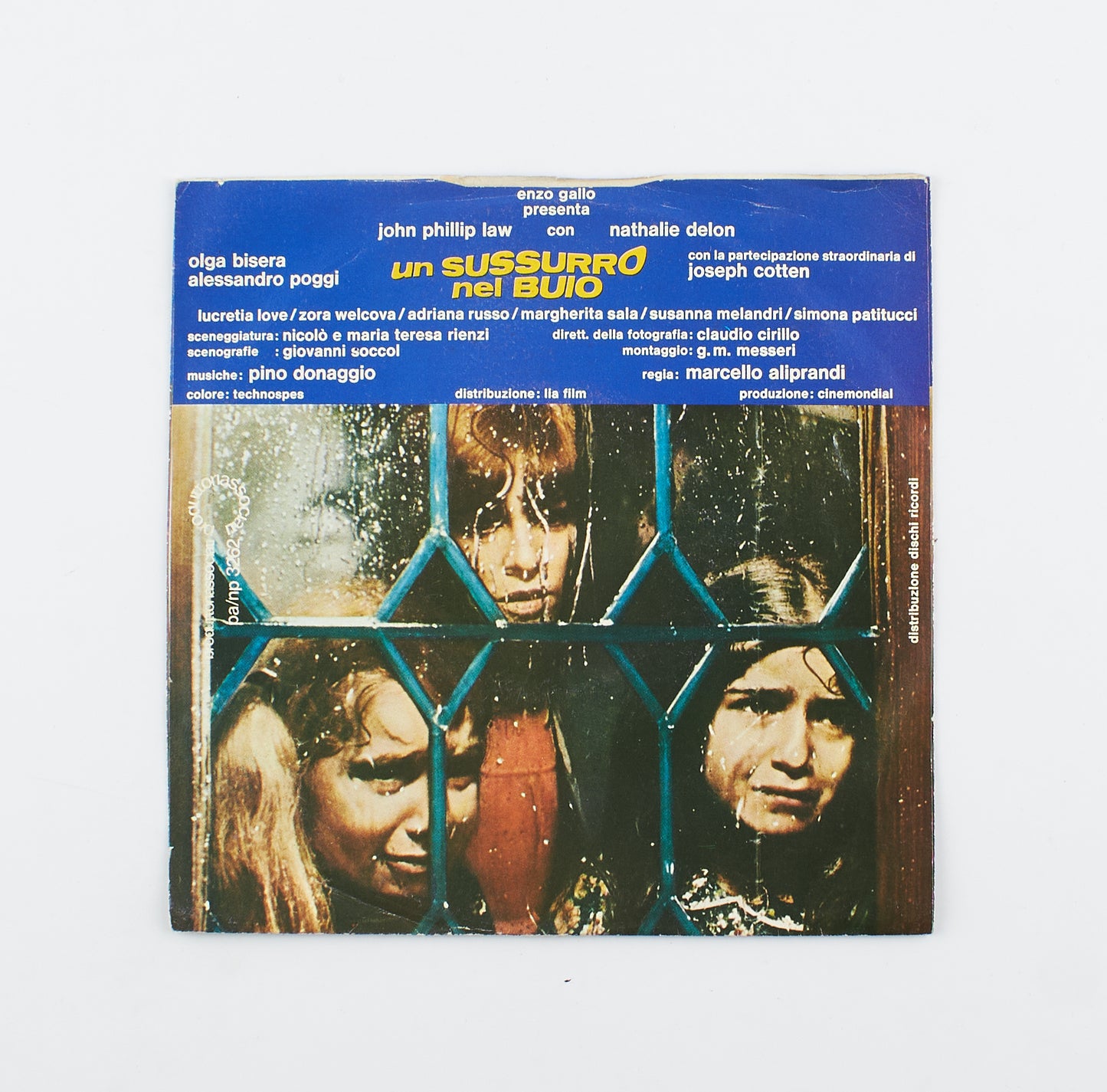 Pino Donaggio - Un sussurro nel buio / Tema d'amore - Produttori Associati - 1976 - 45 giri - colonne sonore
