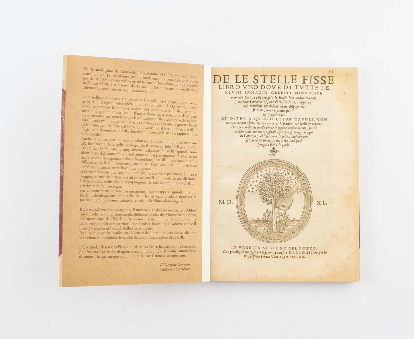 Alessandro Piccolomini - De le stelle fisse (libro uno) - Ed. Istituto Nazionale di Astrofisica 2015 - scienze