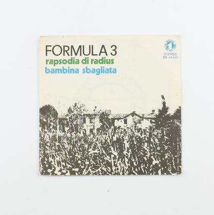 Formula 3 - Rapsodia di Radius / Bambina sbagliata - Numero uno - 1973 - 45 giri - pop prog