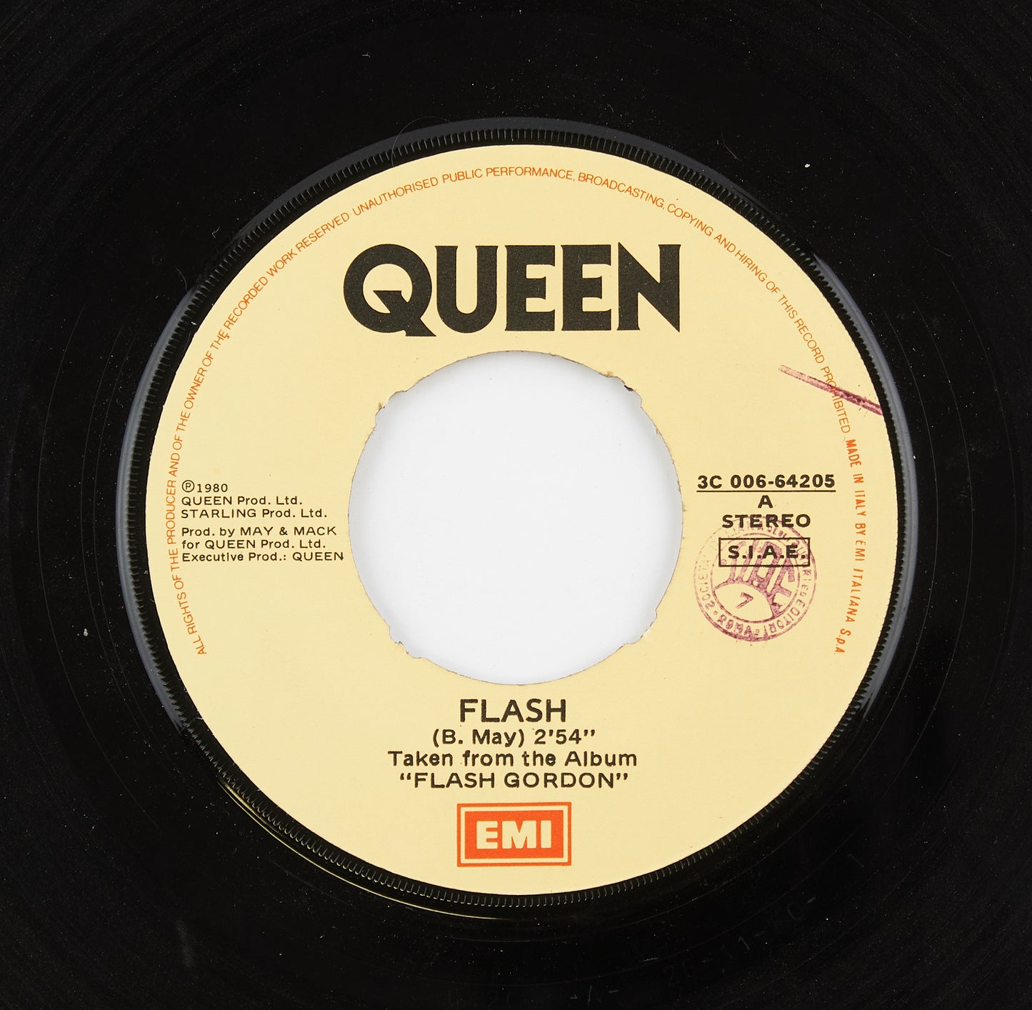 Queen - Flash / Football fight - Emi - 1980 - 45 giri - pop rock