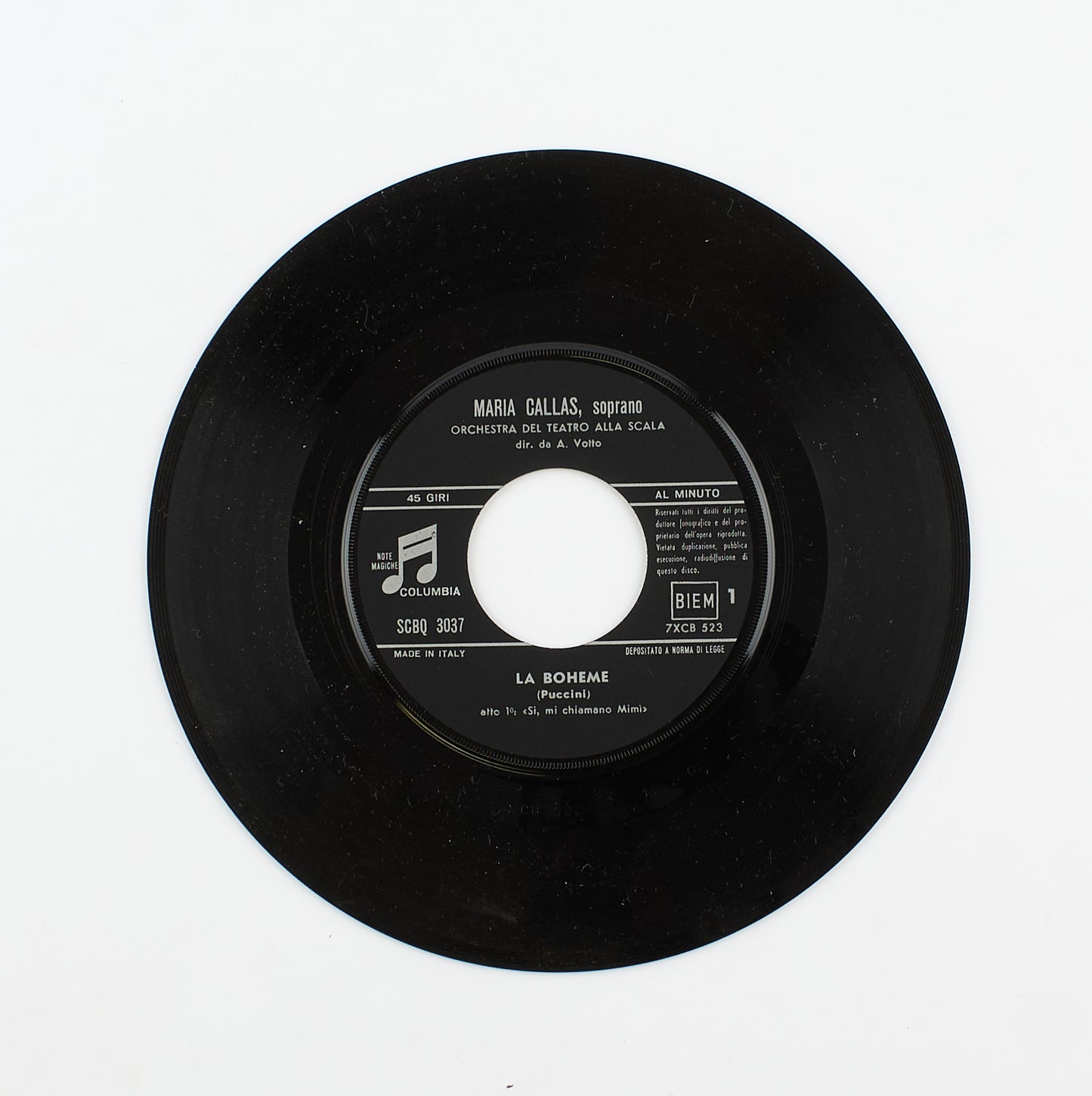 Maria Callas - La Boheme / Tosca - Columbia Emi - 1963 - 45 giri - lirica