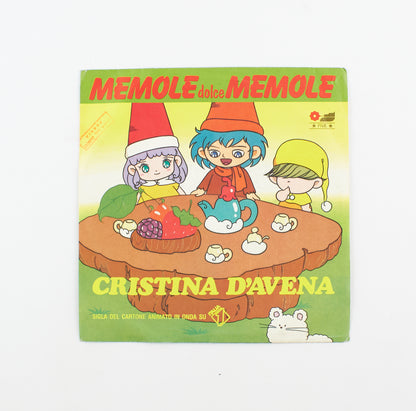 Cristina D'Avena - Memole dolce Memole - Five record - 1986 - 45 giri - colonne sonore