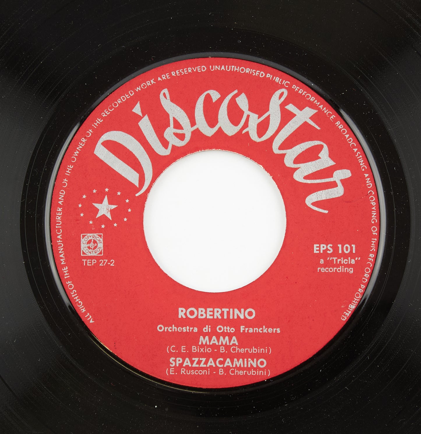 Robertino - O sole mio / Rondine al nido - Discostar - 1961 - 45 giri - cantanti italiani