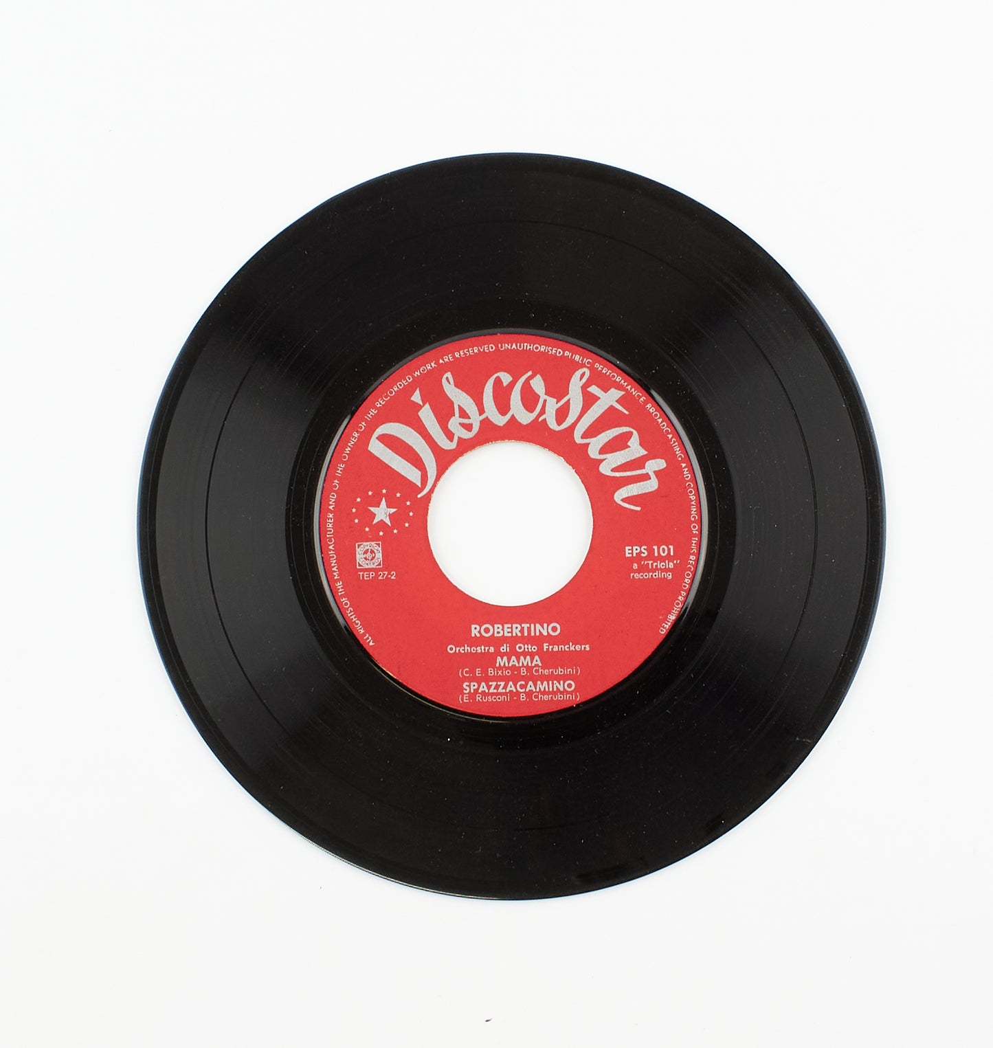 Robertino - O sole mio / Rondine al nido - Discostar - 1961 - 45 giri - cantanti italiani