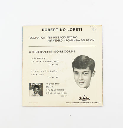 Robertino - Romantica / Per un bacio piccino - Triola - 1961 - 45 giri - cantanti italiani