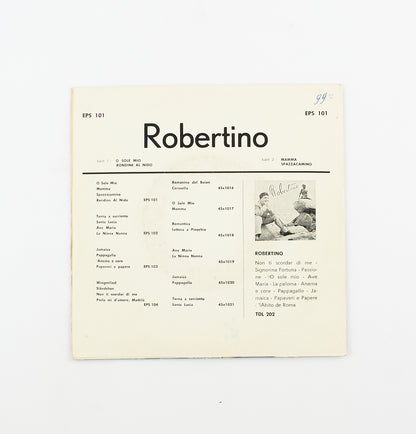 Robertino - O sole mio / Rondine al nido - Discostar - 1961 - 45 giri - cantanti italiani