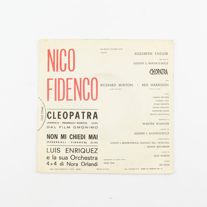 Nico Fidenco - Cleopatra / Non mi chiedi mai - Rca Italiana - 1963 - 45 giri - cantanti italiani