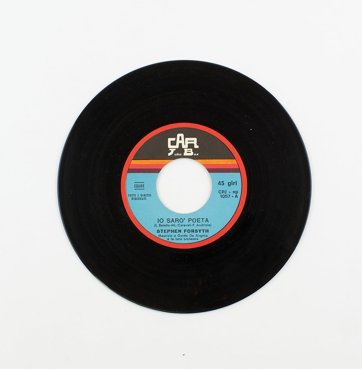 Stephen Forsyth - Io sarò poeta / Ragazzi questa sera - Car Juke Box - 1970 - 45 giri - cantanti internazionali