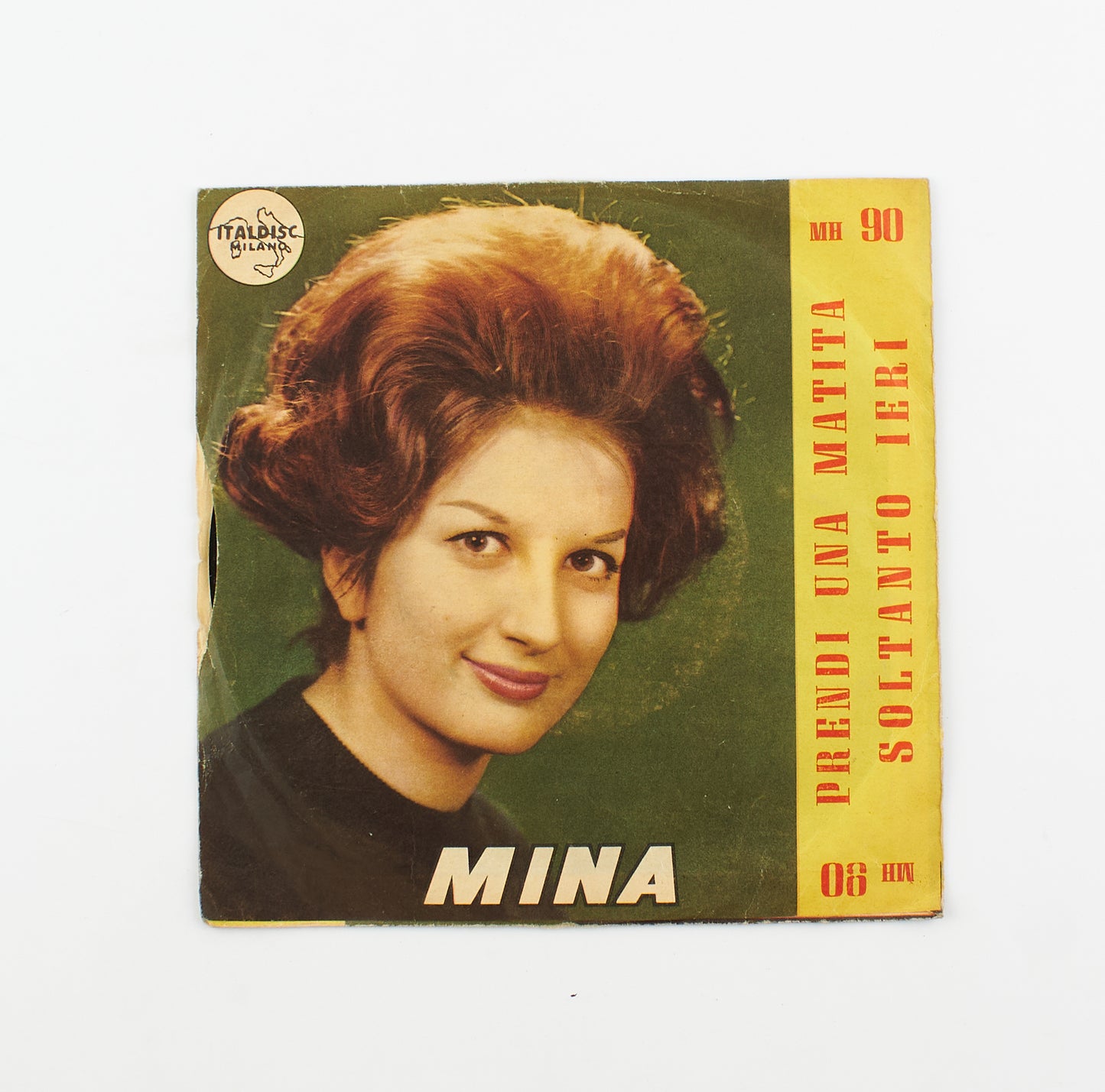 Mina - Prendi una matita / Soltanto ieri - Italdisc - 1961 - 45 giri - cantanti italiani