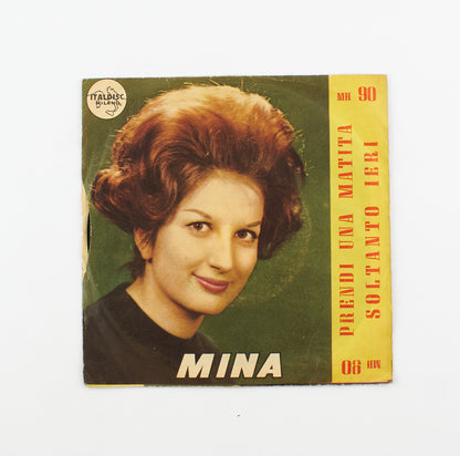 Mina - Prendi una matita / Soltanto ieri - Italdisc - 1961 - 45 giri - cantanti italiani