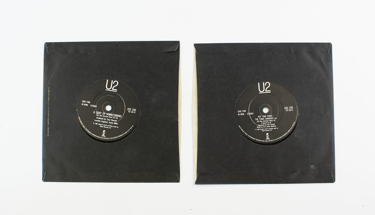 U2 - The unforgettable fire / A sort of homecoming - Island - 1984 - 45 giri (doppio) - rock