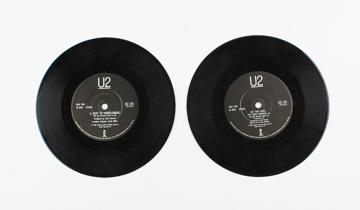 U2 - The unforgettable fire / A sort of homecoming - Island - 1984 - 45 giri (doppio) - rock