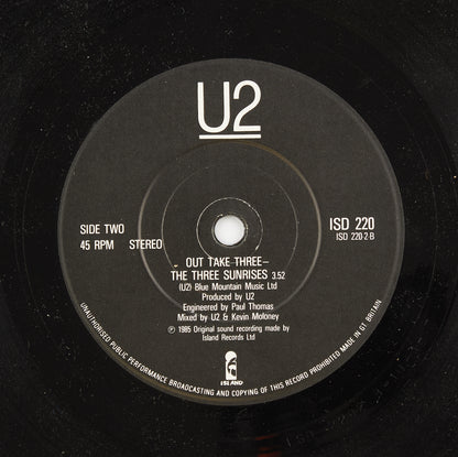 U2 - The unforgettable fire / A sort of homecoming - Island - 1984 - 45 giri (doppio) - rock