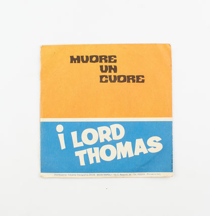 I lord Thomas - Parlame / Muore un cuore - Boom Record - 1970 - 45 giri - beat
