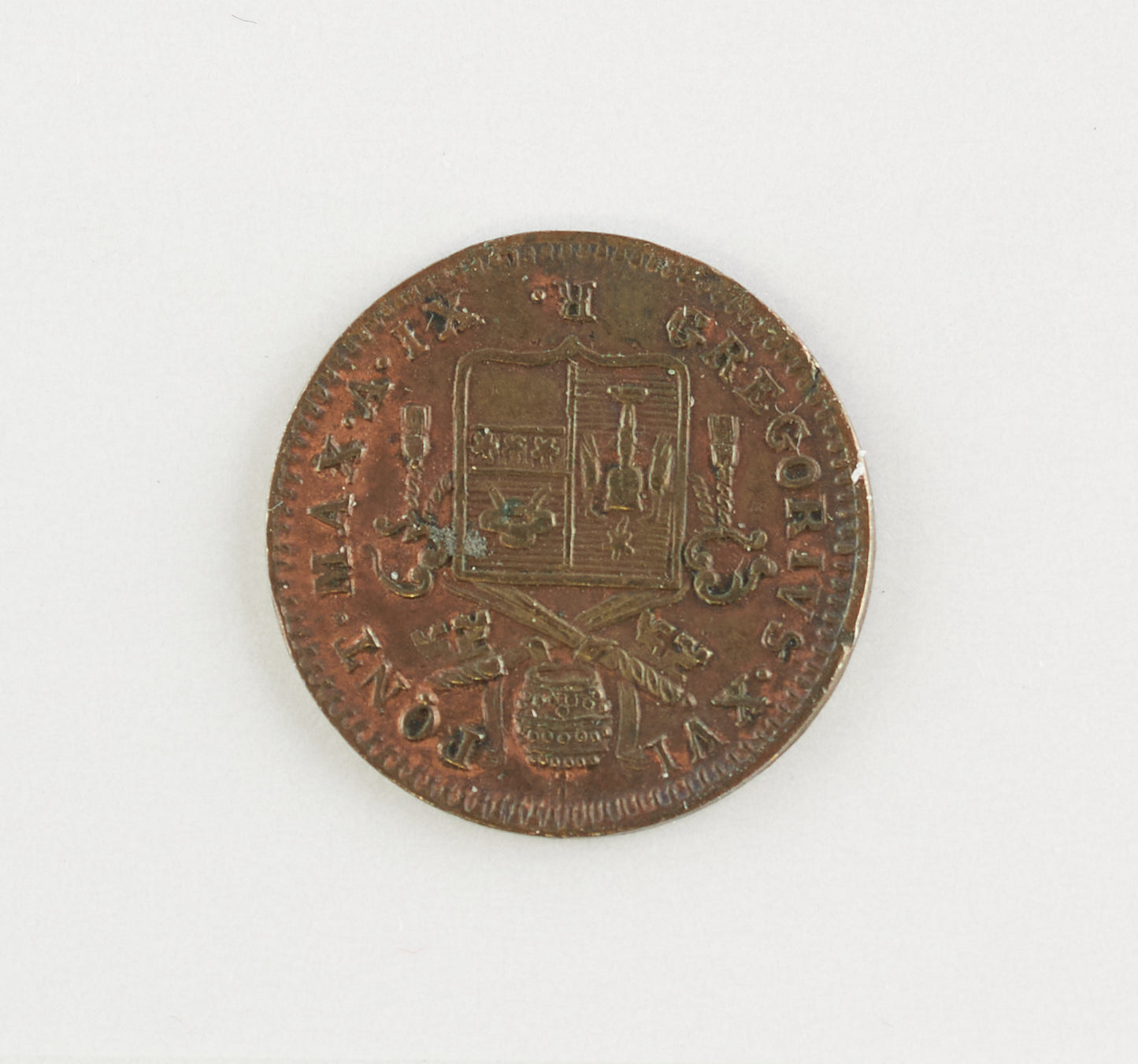 Stato Pontificio Quattrino 1839 GREGORIVS XVI - condizioni SPL