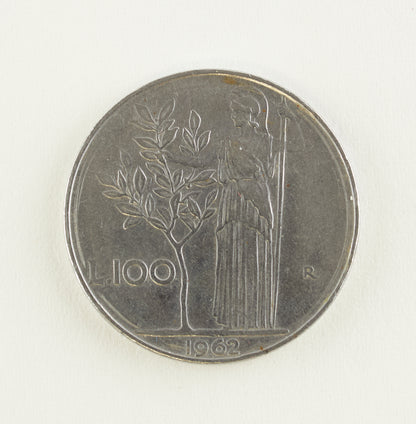 Repubblica Italiana 100 Lire 1957 Minerva - condizioni SPL