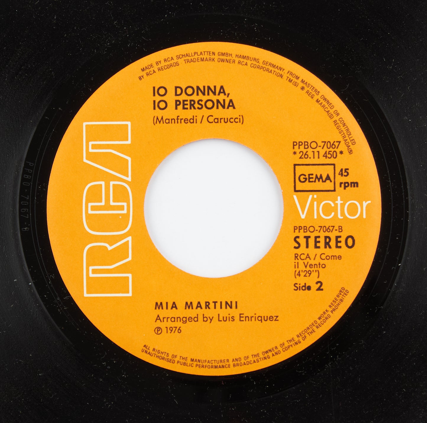Mia Martini - Che vuoi che sia...se t'ho aspettato tanto / Io donna, io persona - Rca - 1976 - 45 giri - cantanti italiani