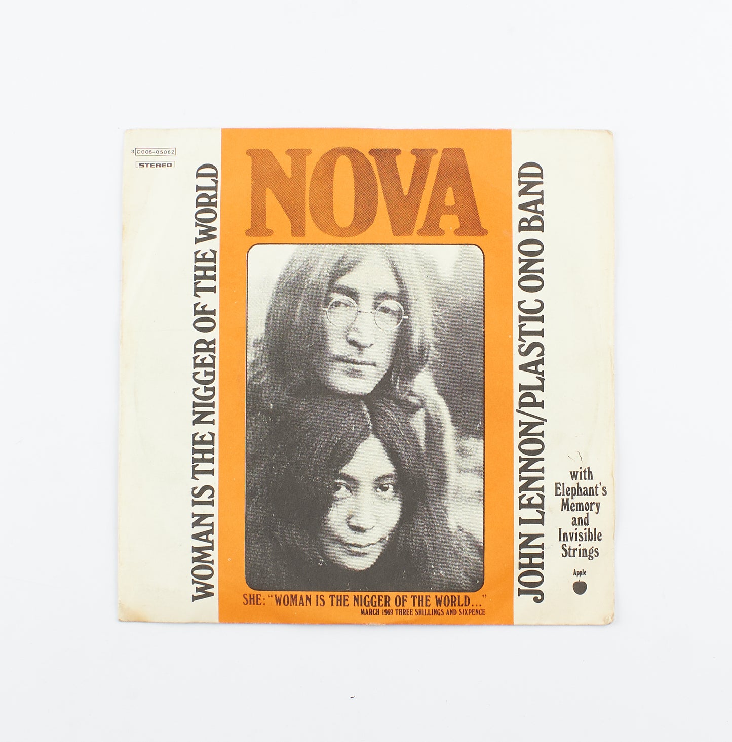 John Lennon/Plastic Ono Band - Woman is the nigger of the world / Sister o sister - Emi Italia - 1972 - 45 giri - cantautori internazionali