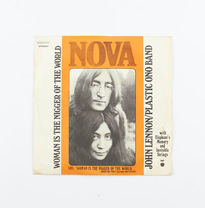 John Lennon/Plastic Ono Band - Woman is the nigger of the world / Sister o sister - Emi Italia - 1972 - 45 giri - cantautori internazionali