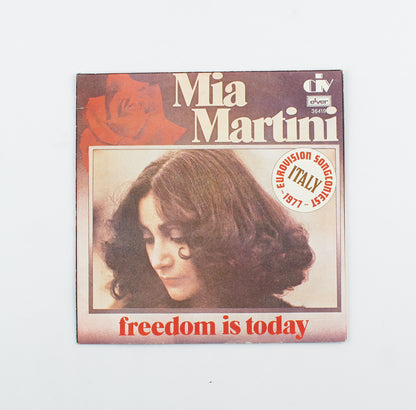 Mia Martini - Libera / Freedom is today - Elver - 1977 - 45 giri - cantanti italiani