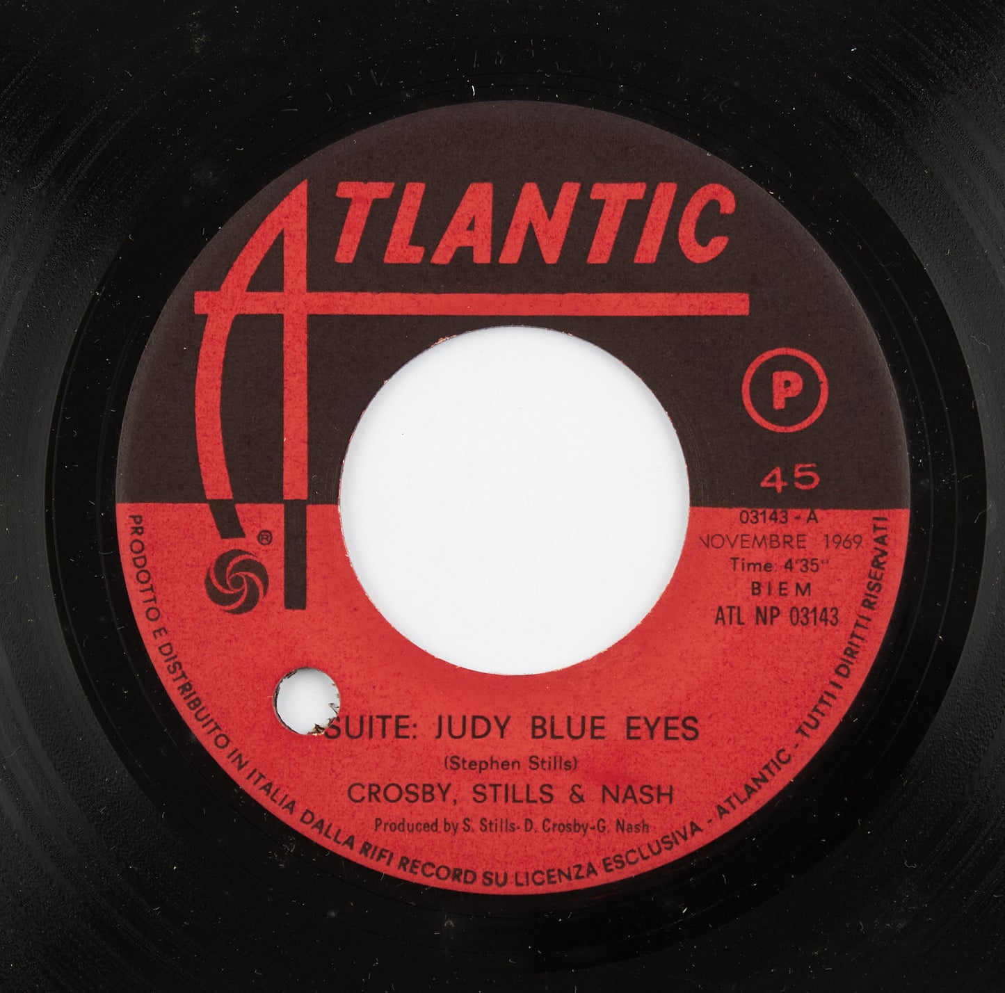 Crosby, Stills & Nash - Suite: Judy blue eyes / Long time gone - Atlantic - 1969 - 45 giri -pop rock