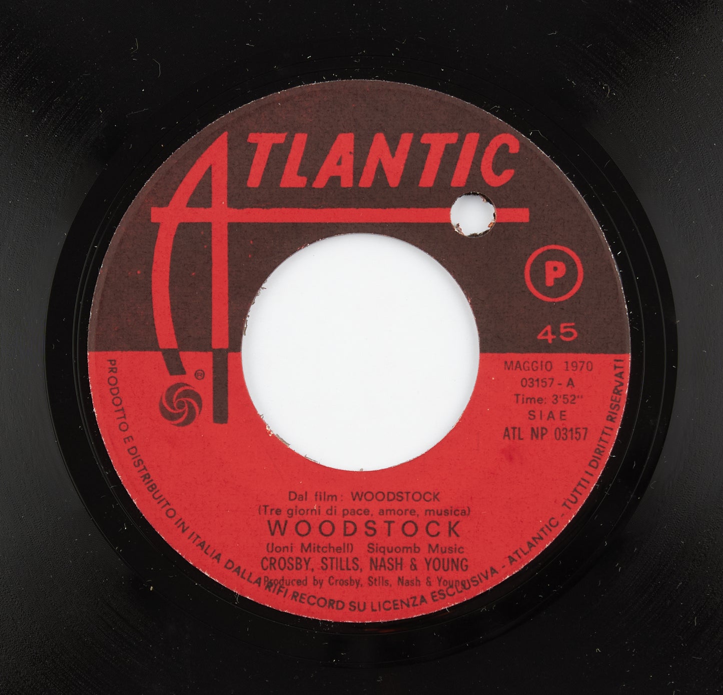 Crosby, Stills, Nash & Young - Woodstock / Helpless - Atlantic - 1970 - 45 giri -pop rock