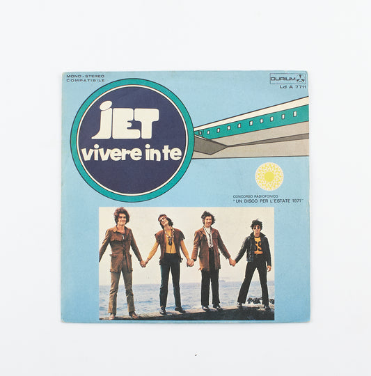 Jet - Vivere in te / Uomo - Durium - 1971 - 45 giri - pop prog