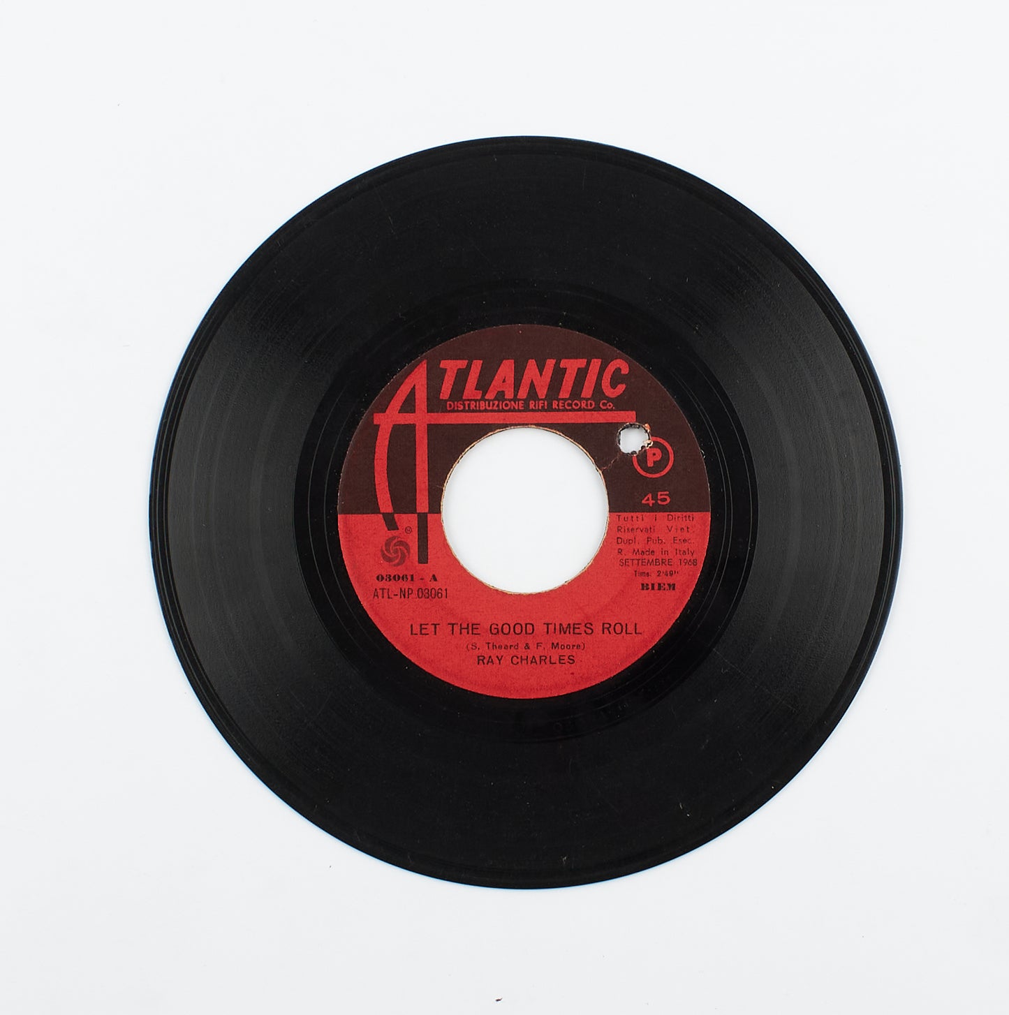 Ray Charles - Let the good times roll / Just for a thrill - Atlantic - 1968 - 45 giri - funk soul