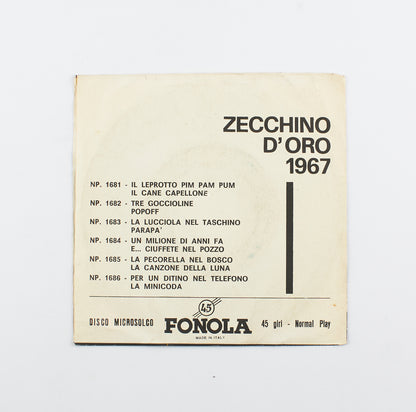 Daniela Biroli - Tre goccioline / Popoff - Fenola - 1967 - 45 giri - Zecchino d'oro