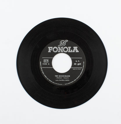 Daniela Biroli - Tre goccioline / Popoff - Fenola - 1967 - 45 giri - Zecchino d'oro